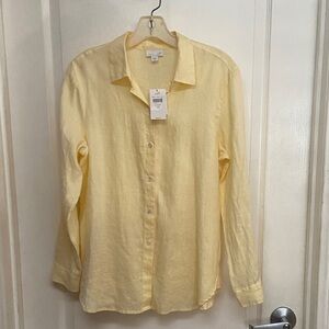 J. Jill Soft Yellow Women's Blouse